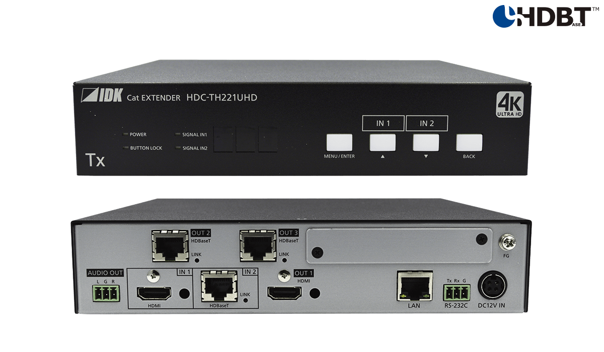 HDC-TH221UHD - 4K@60 HDBaseT Transmitter | IDK Corporation