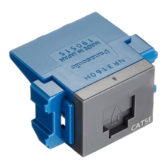 NR3160H 情報モジュラジャックCAT5E 成端埋込型 ぐっとす グレー