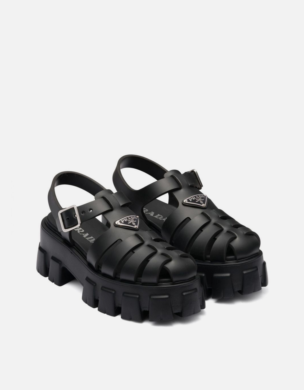 Prada ラバー モノリス サンダル (すべての新品) IFCHIC.COM