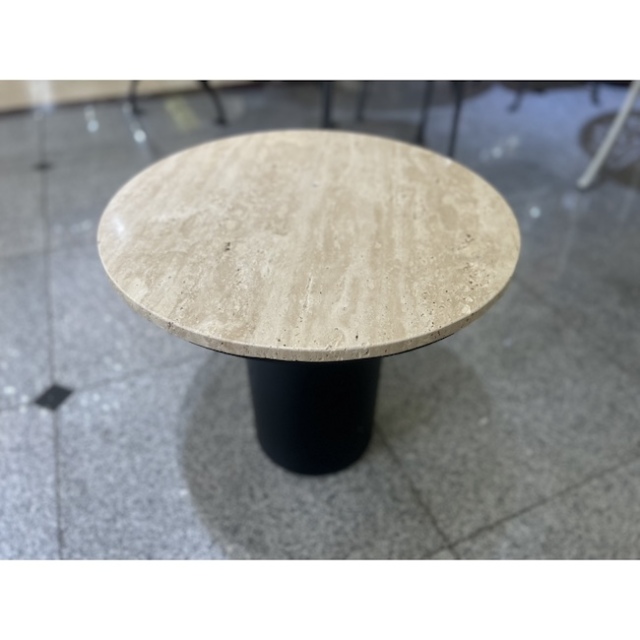 トラバーチンサイドテーブル｜Travertine Side Table｜大理石｜IB
