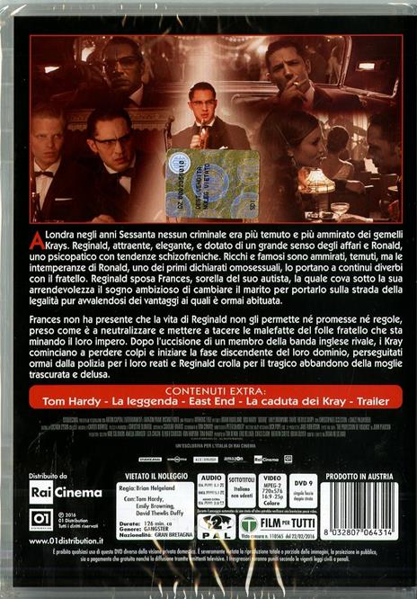 Legend - DVD - Film di Brian Helgeland Giallo | IBS