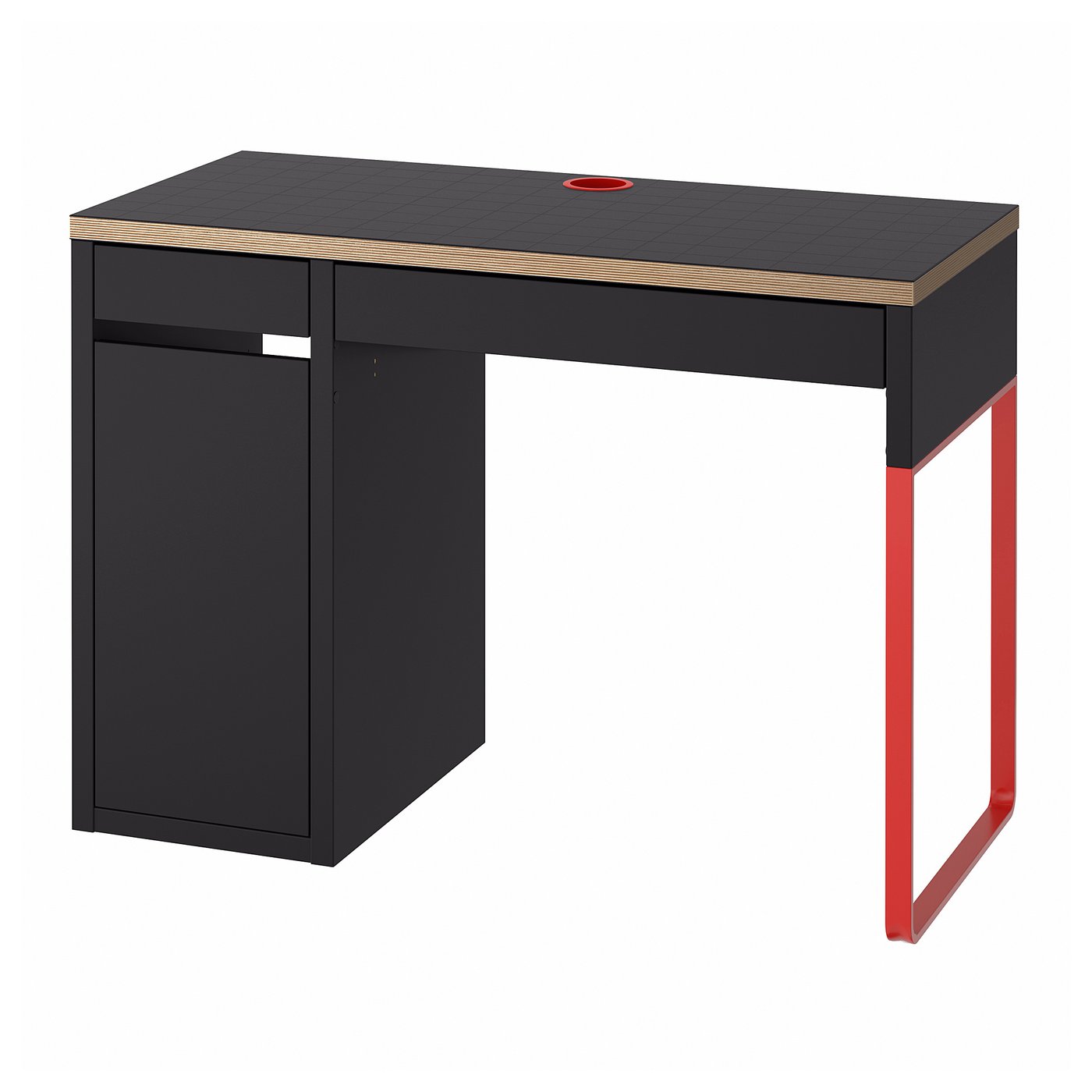 MICKE desk, black-brown, 105x50 cm - IKEA