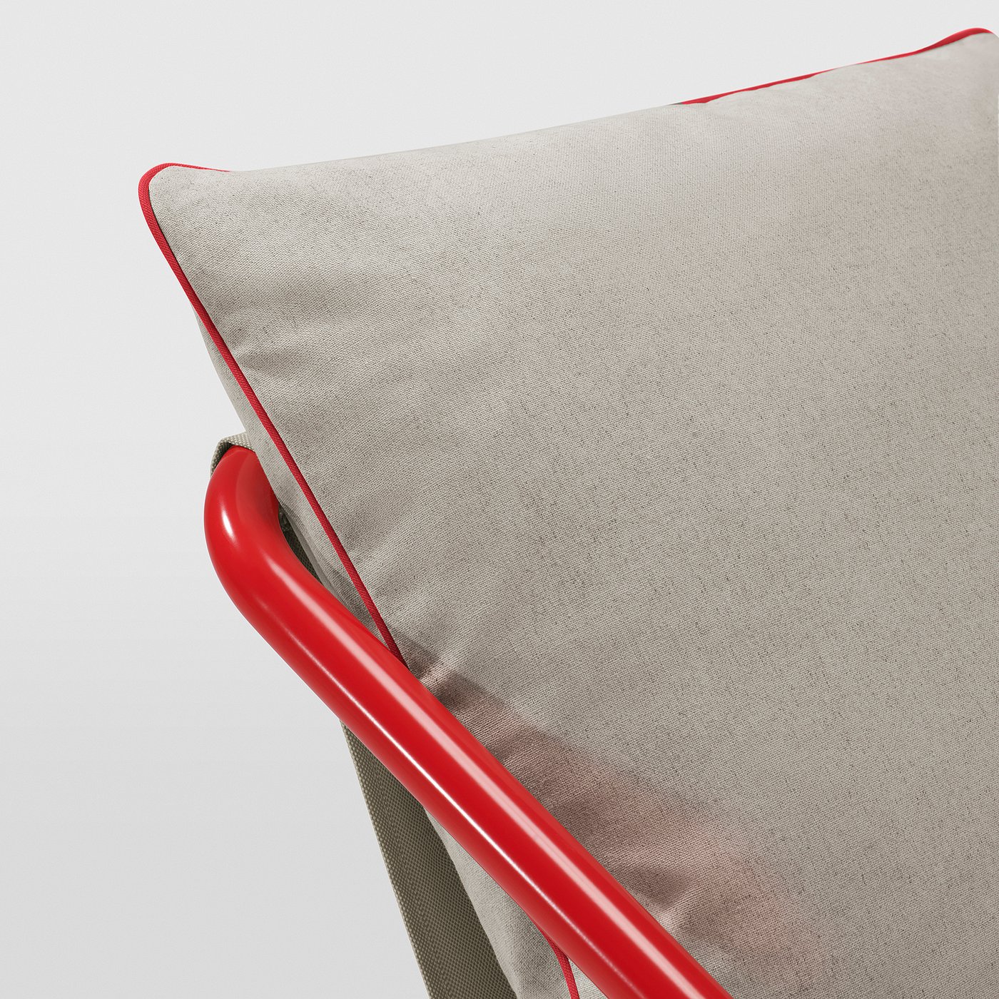 ÖNNESTAD オッネスタード 1人掛けソファ グレー/レッド 楽天市場