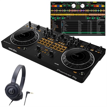 Pioneer DJ 【DDJ-400後継モデル】DDJ-FLX4 + ATH-S100BBL ヘッドホン