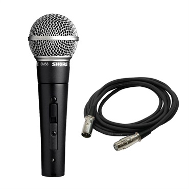 SHURE SM58SE【マイクケーブルセット(XLRメス-XLRオス)5.0m】(定番