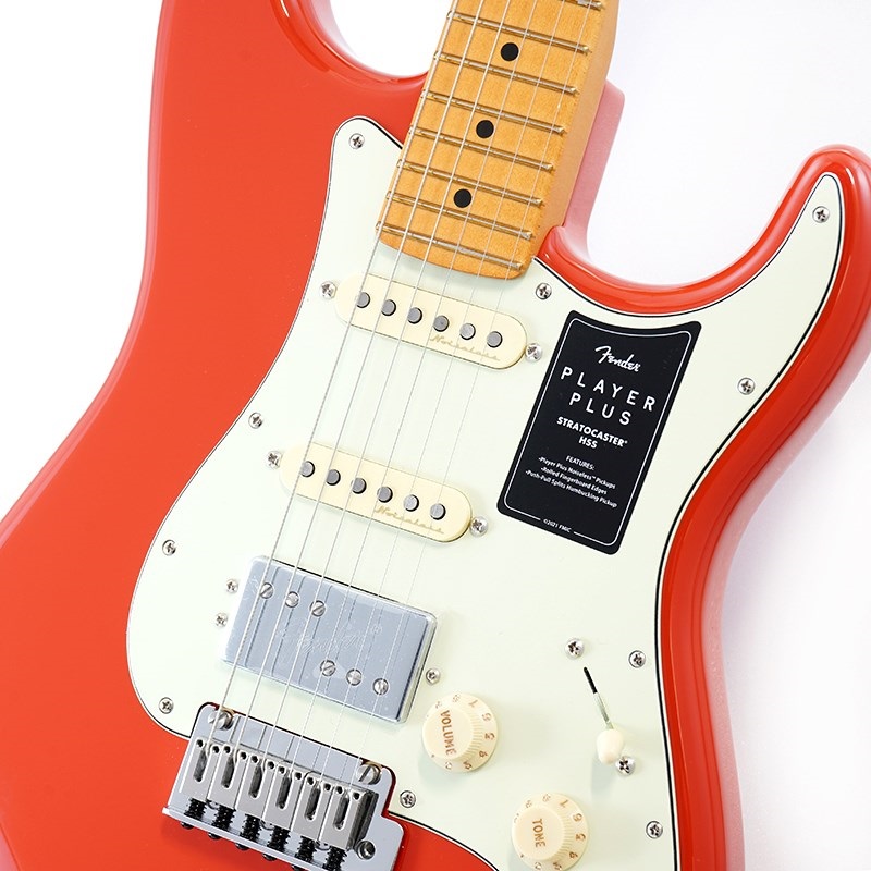 Fender MEX Player Plus Stratocaster HSS (Fiesta Red/Maple) [Made