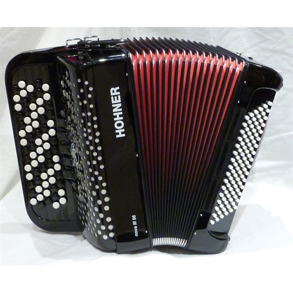 Hohner (アコーディオン専門店・出荷前検品発送)Nova III 96 BLK