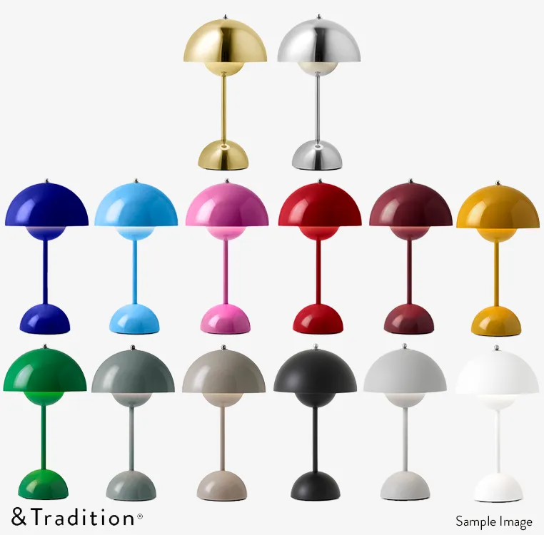 フラワーポット ポータブルランプ VP9 （コバルトブルー