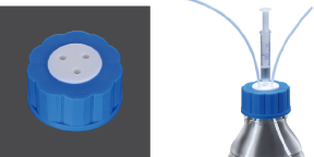 ルアーポート付ボトルキャップ｜理化学機器、実験器具のことなら株式