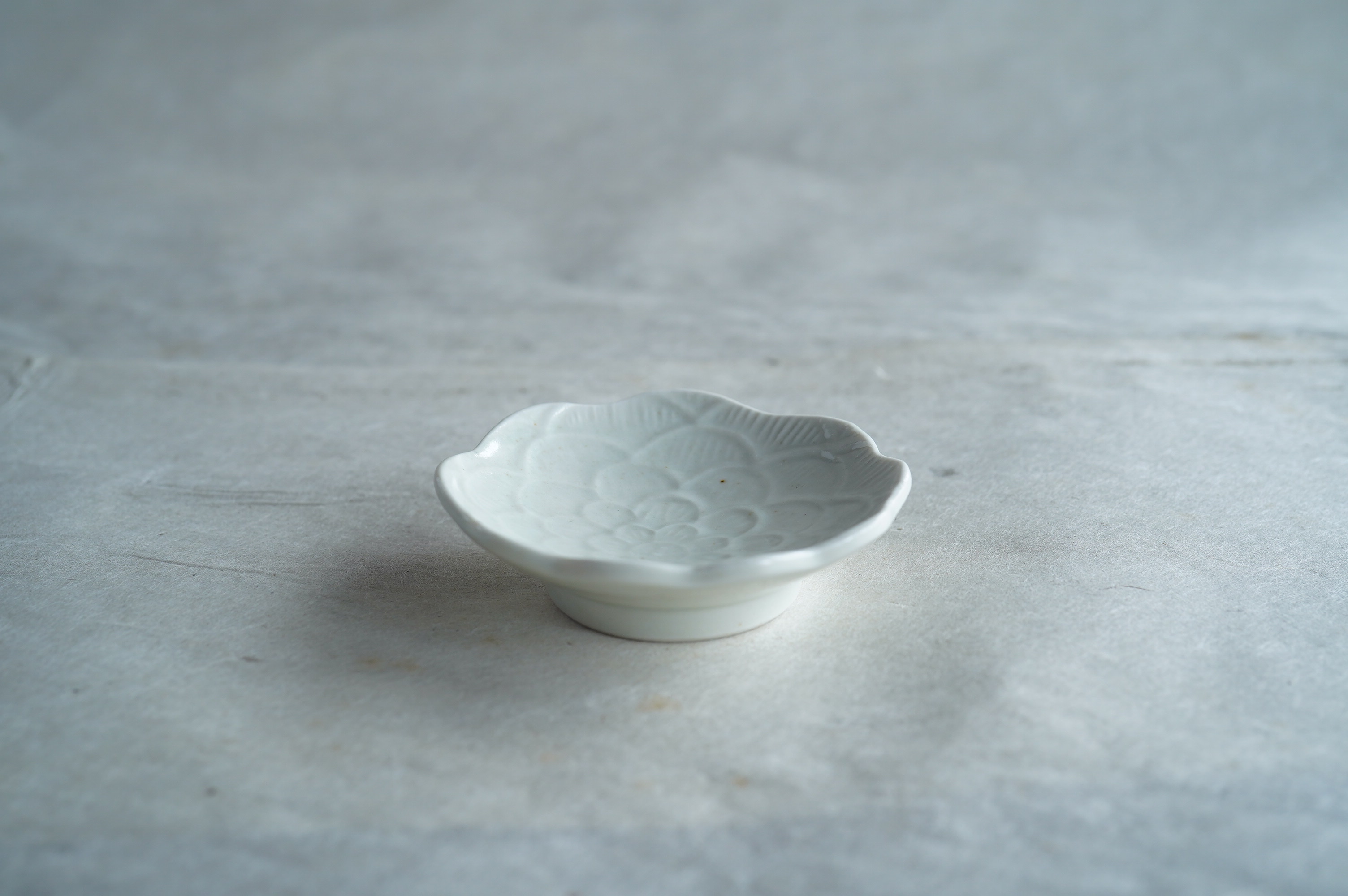 阿部春弥 牡丹文豆皿