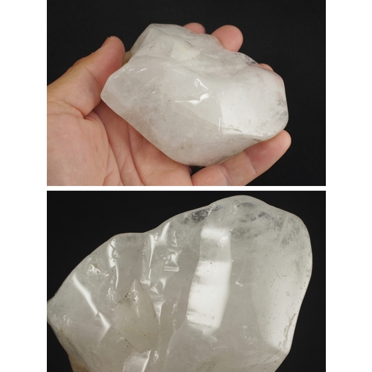 山梨県黒平産水晶磨き 350g 天然石販売 名取貴石 天然石・国産原石