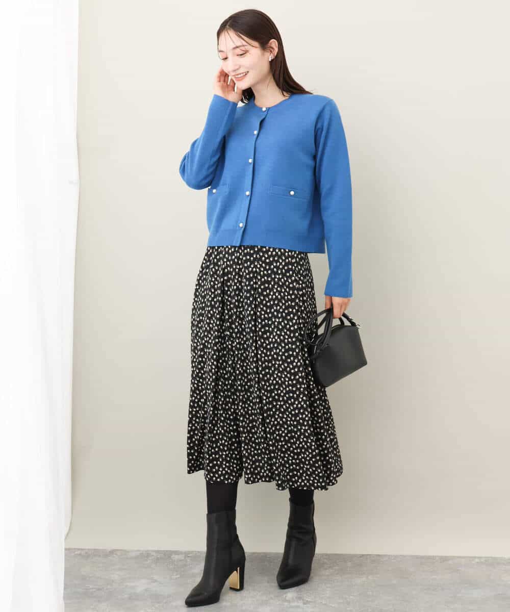 ミラノリブニットカーディガン/洗える(カーディガン) | MK MICHEL