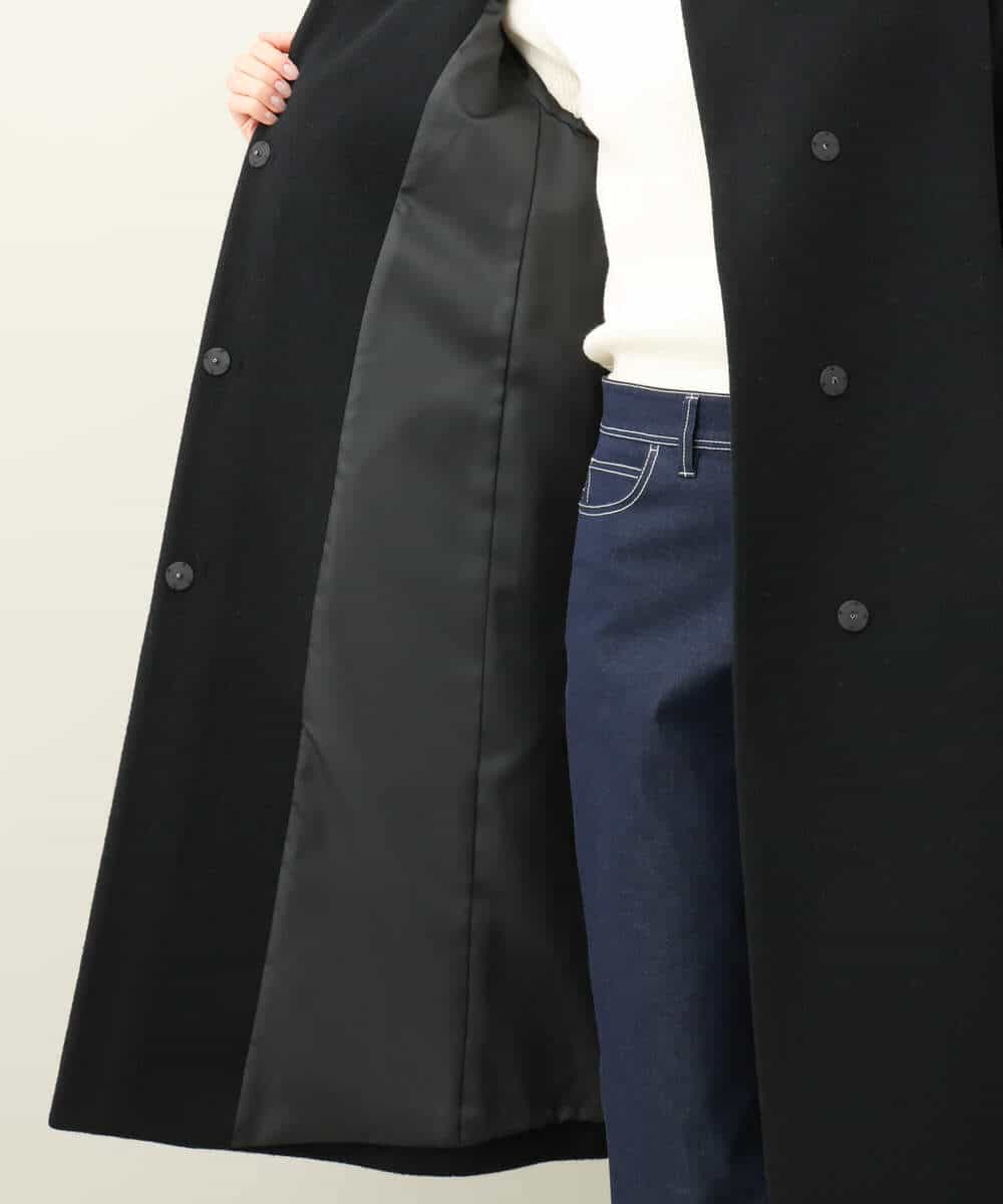 Super100sウールスタンドカラーコート(その他のコート・ブルゾン) | MK