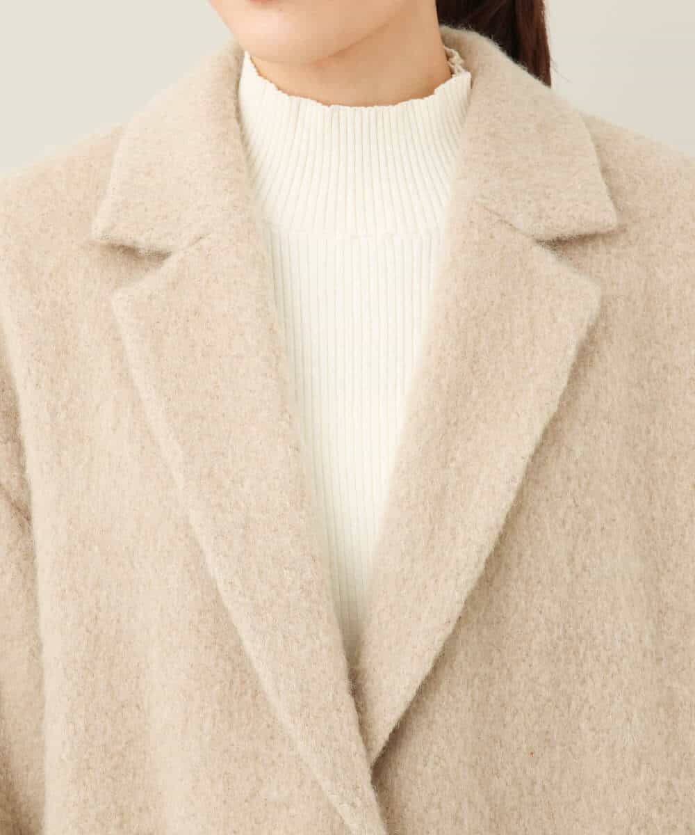 モヘヤループカットシャギー ロングチェスターコート(チェスターコート