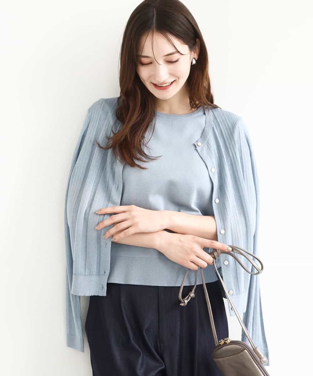 シアーニットアンサンブル/洗える(ニット・セーター) | MK MICHEL