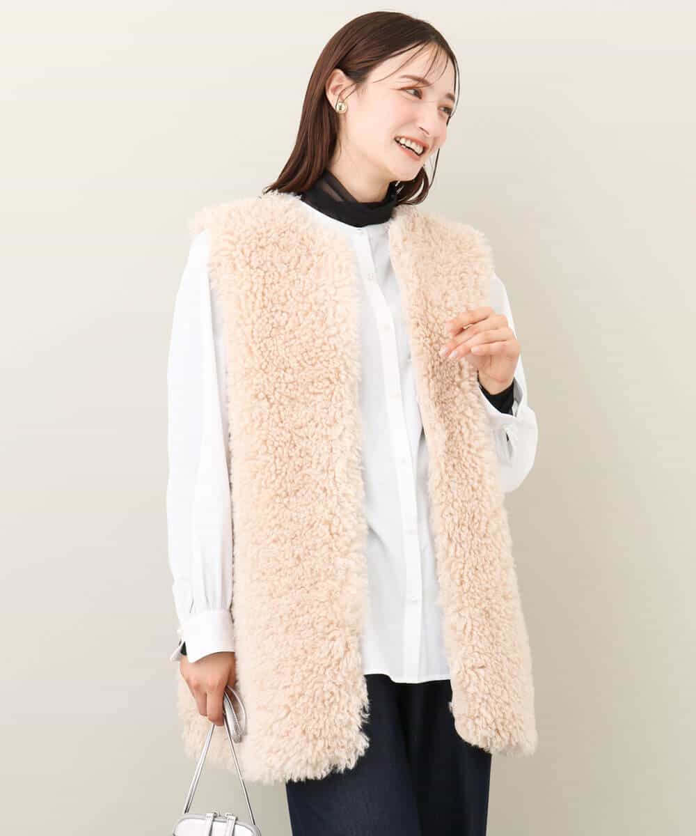 カーリーボアベスト(その他のコート・ブルゾン) | MK MICHEL KLEIN(MK