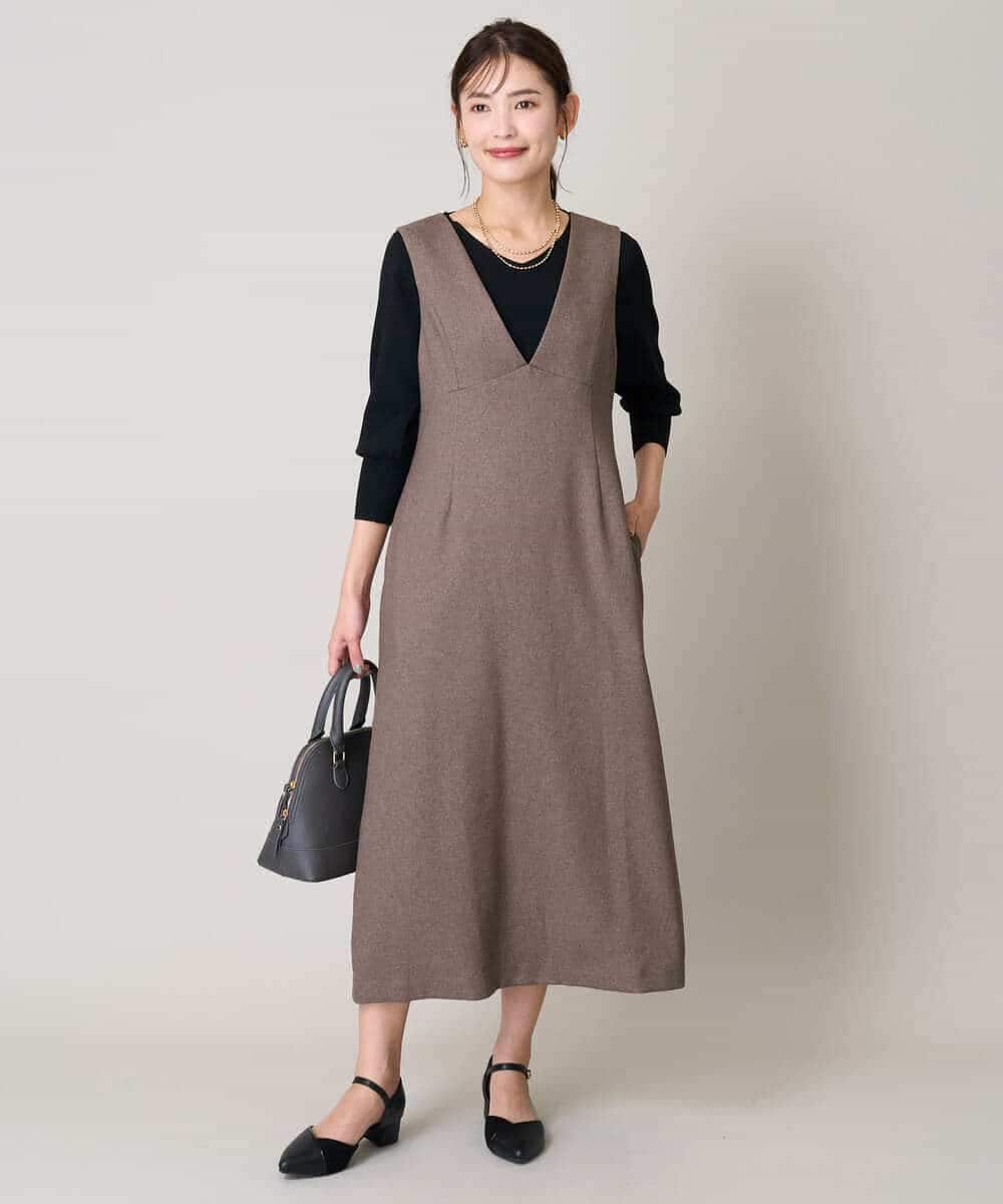 洗える】ツイード調ジャンスカ(ワンピース) | a.v.v(アー・ヴェ・ヴェ