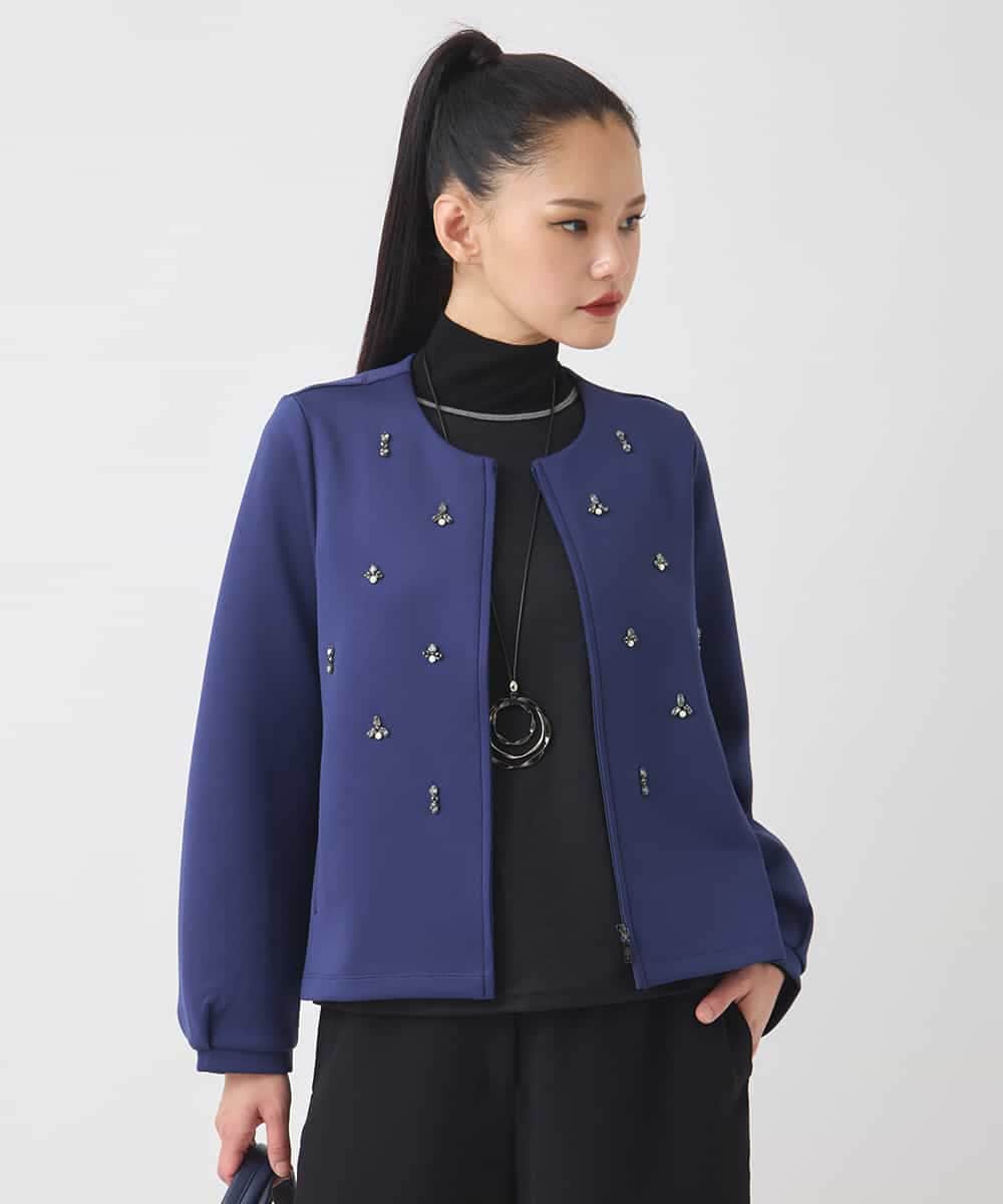 ビジューエンブロイダリーカーディガン /洗える(カーディガン