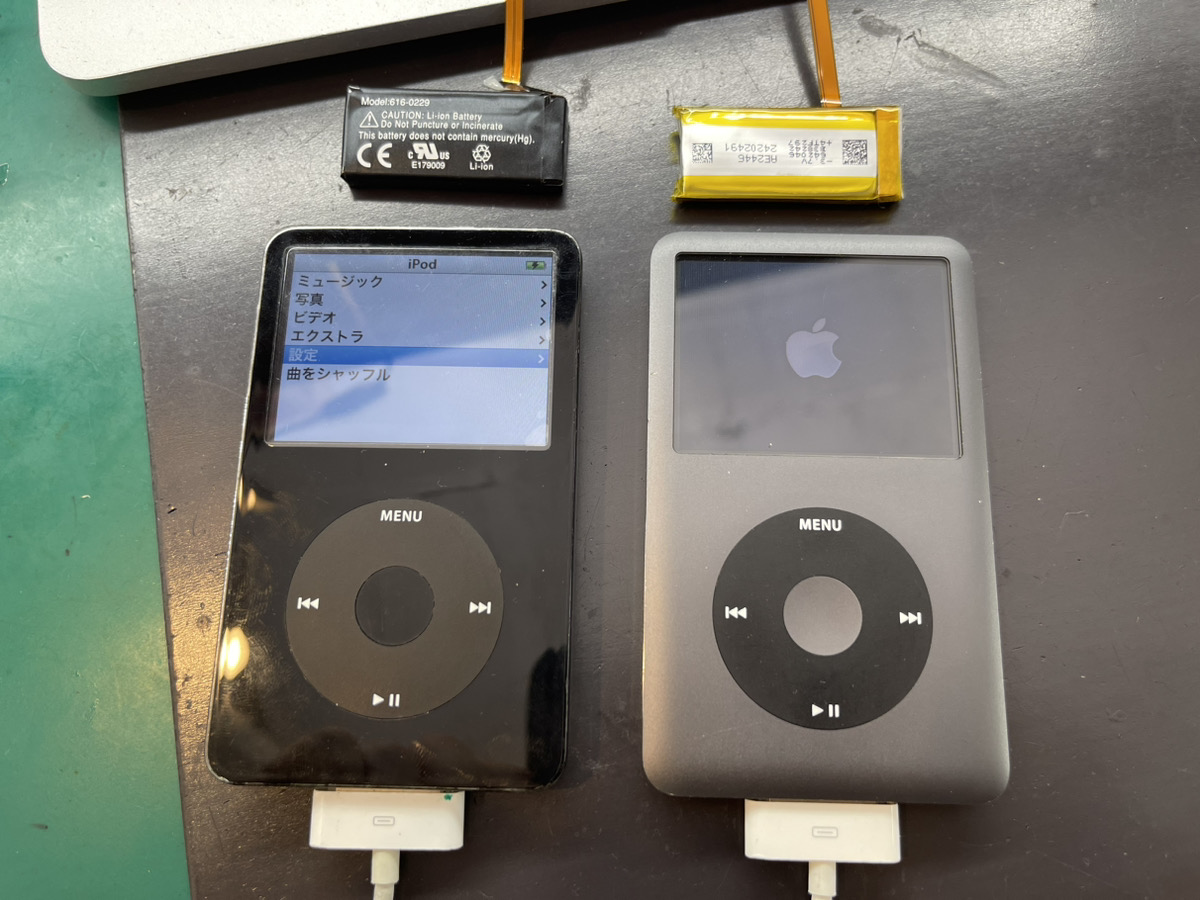 バッテリー交換】iPodClassicまだまだ修理可能です【イヤホンジャック