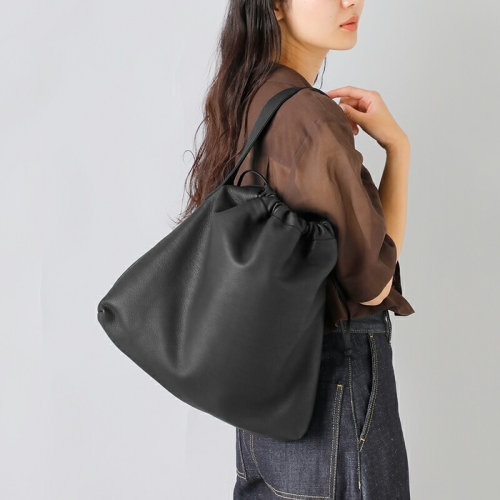 Aeta アエタ DA118 DRAW STRING ONE SHOULDER M ディアレザー ワン