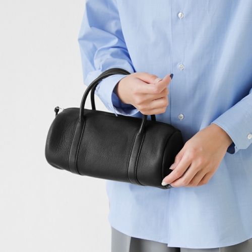 Aeta アエタ DA127 ディアレザー シリンダー ボストンバッグ “DEER