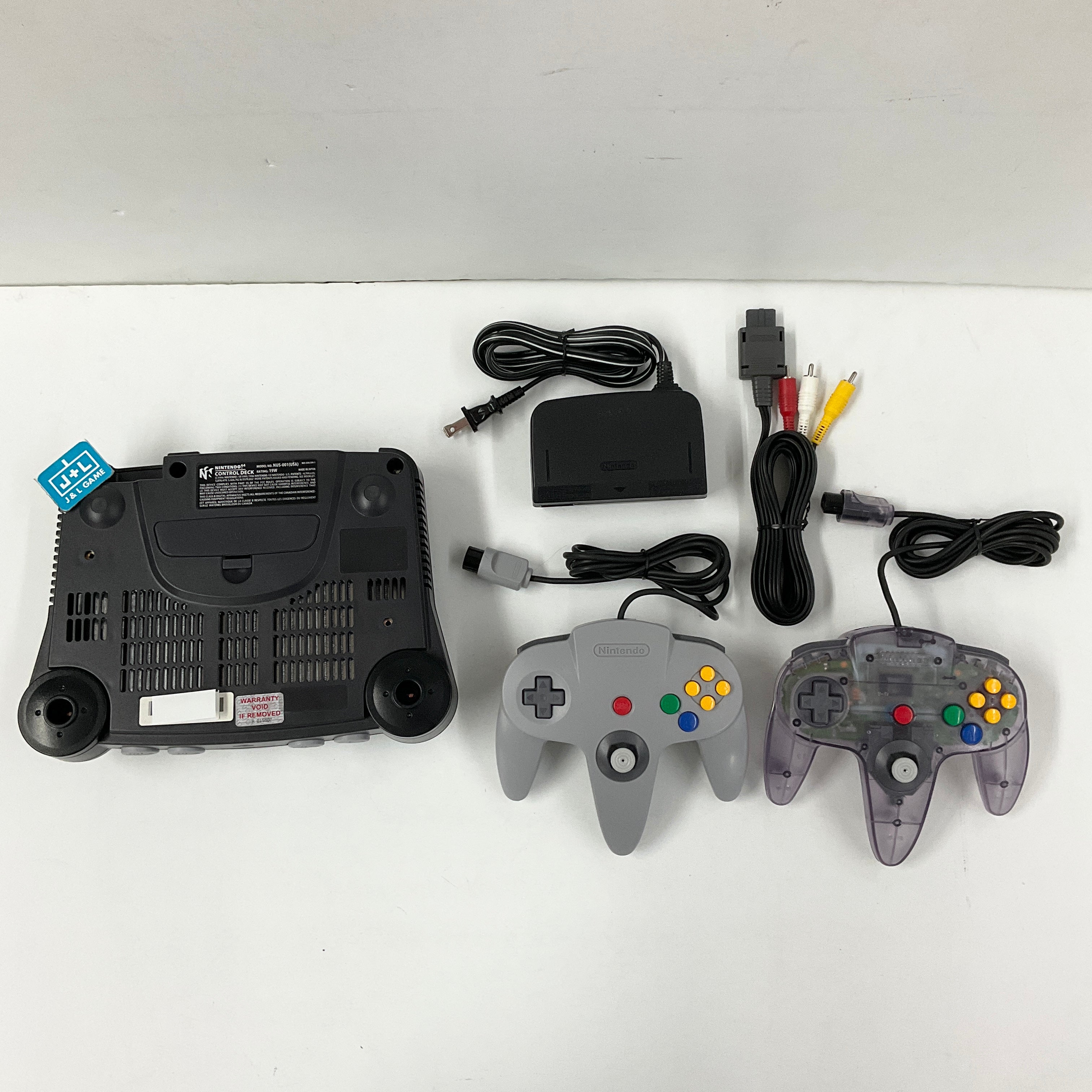 Nintendo 64 Hardware Console (Black w/ Atomic Purple Controller