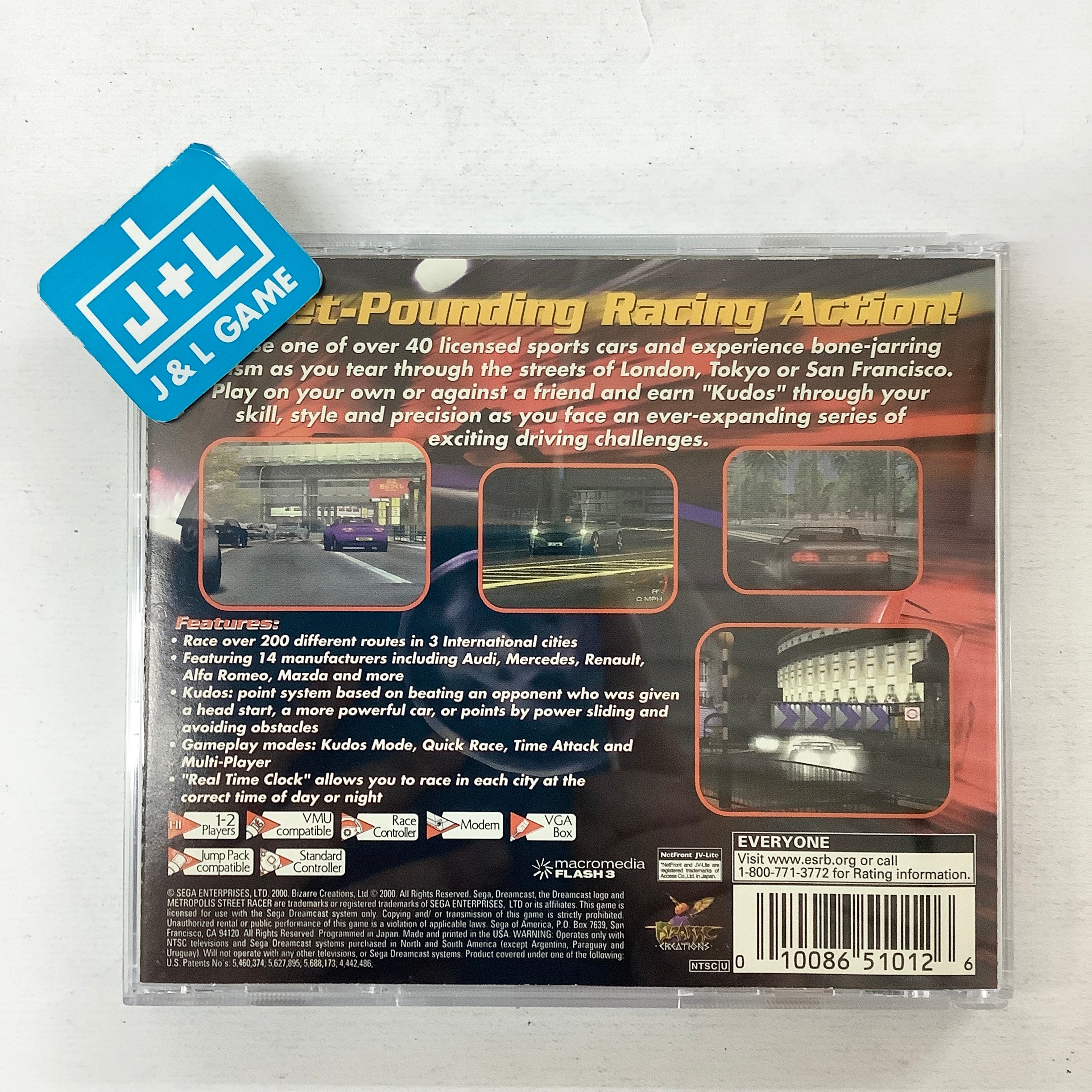 MSR Metropolis Street Racer - (DC) SEGA Dreamcast [Pre-Owned