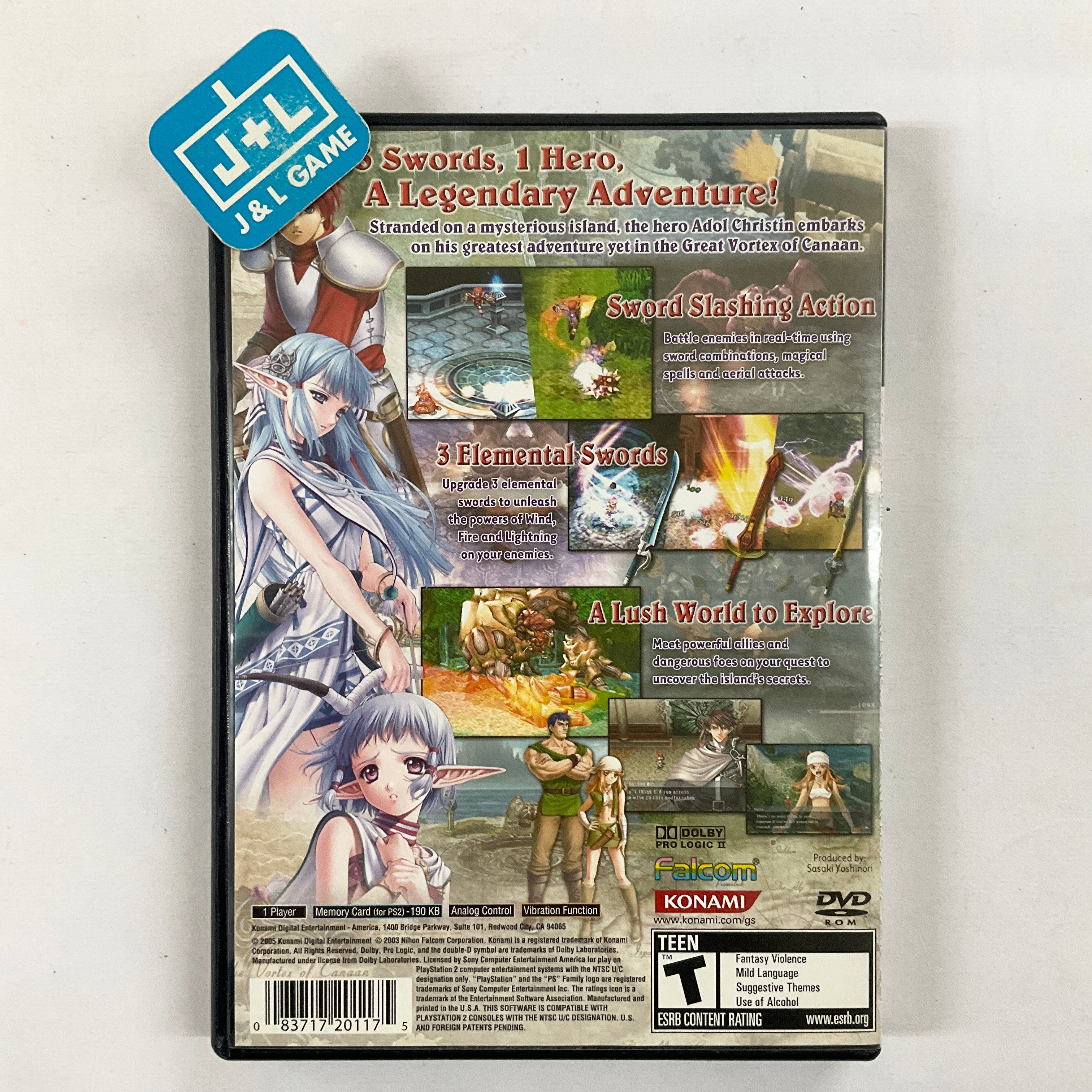 Ys: The Ark of Napishtim - (PS2) PlayStation 2 [Pre-Owned] | J&L Game