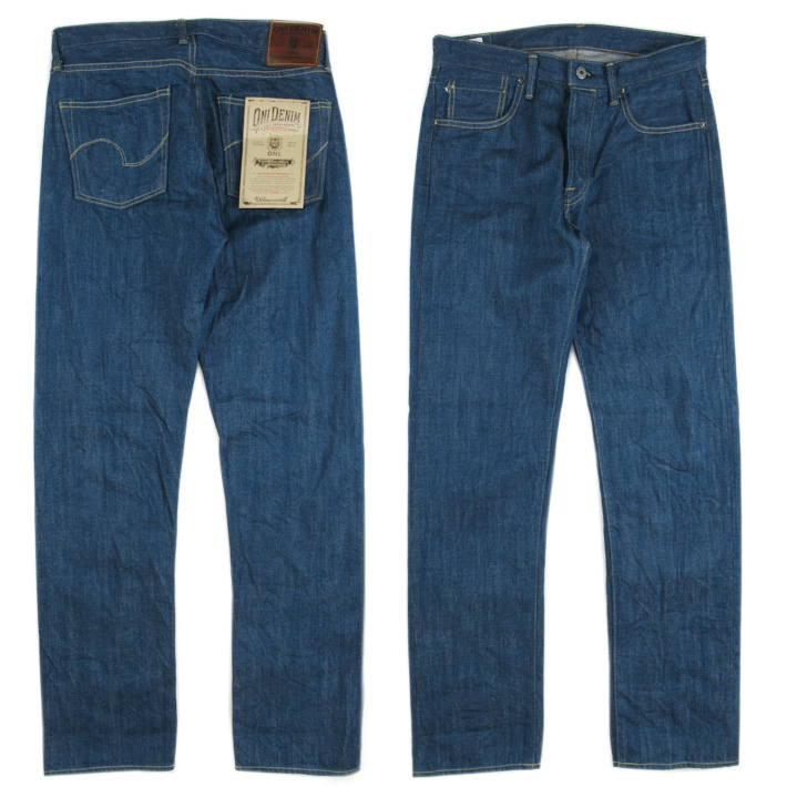 鬼デニム クラシックストレート 13.7oz オールドフェードブルーデニム
