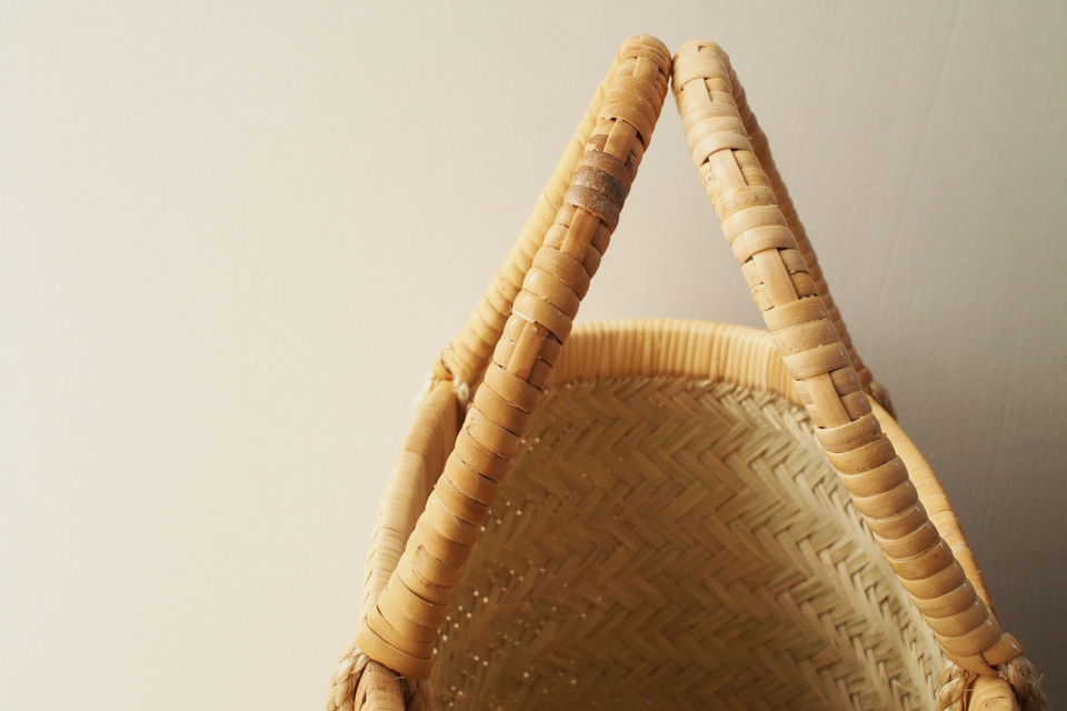 篠竹 楕円の買い物かご - ウェブショップ - jokogumo - よこぐも