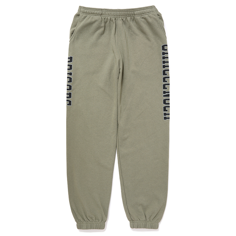 CHALLENGER/COLLEGE SWEAT PANTS（KHAKI）［カレッジスウェットパンツ