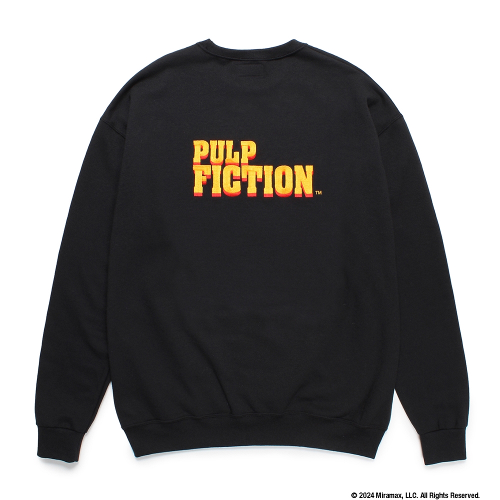 WACKO MARIA/PULP FICTION / SWEAT SHIRT（BLACK）［クルーネック
