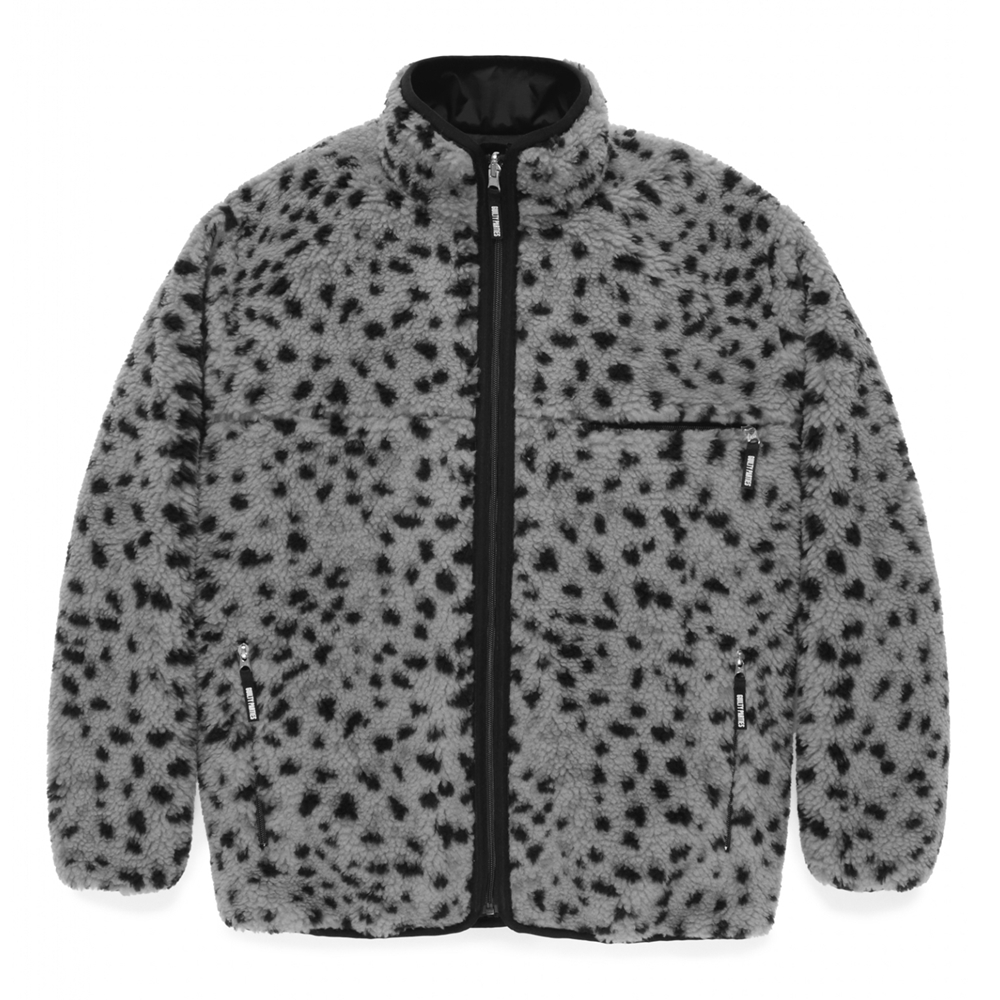 WACKO MARIA/REVERSIBLE LEOPARD BOA FLEECE JACKET（GRAY