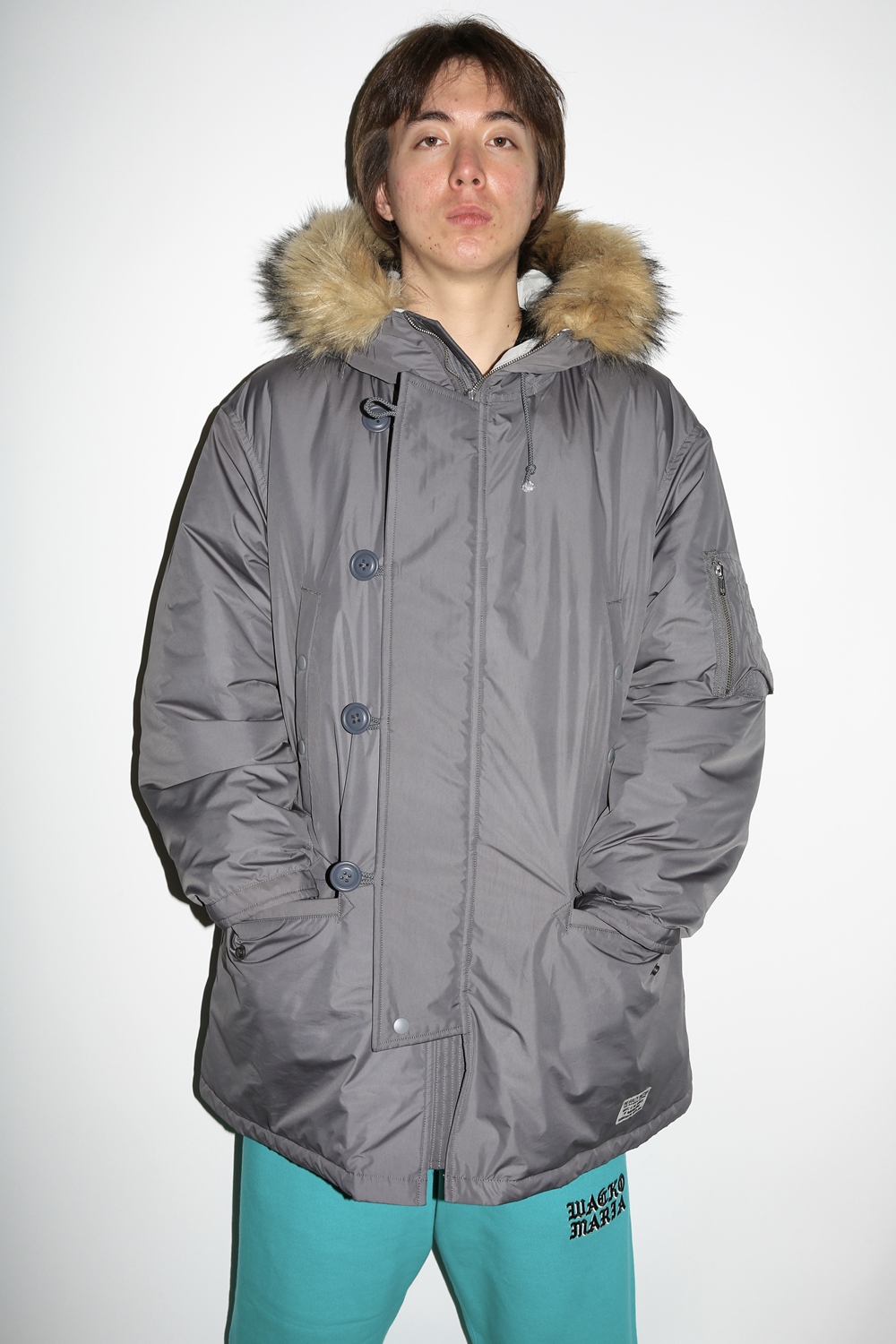 WACKO MARIA/N-3B FLIGHT JACKET（GRAY）［N-3BフライトJKT-24秋冬