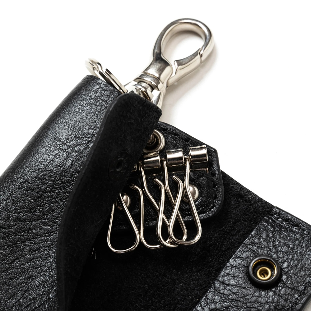 CALEE/STUDS LEATHER KEY CASE（BLACK）［キーケース-24秋冬］ - JONAS