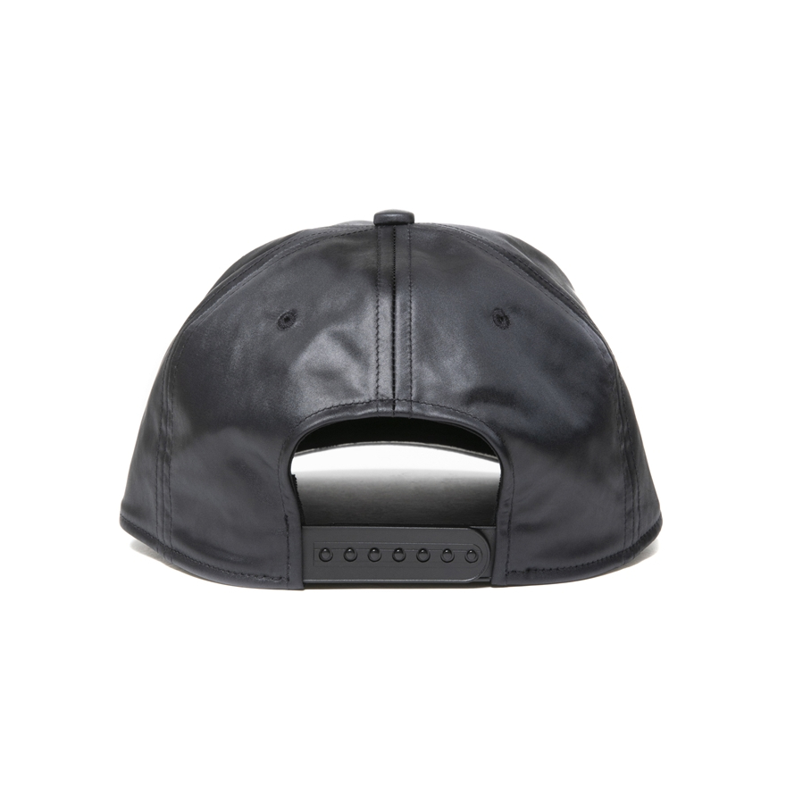 COOTIE PRODUCTIONS/Damp Coated Satin 5 Panel Cap（Black/White）［5