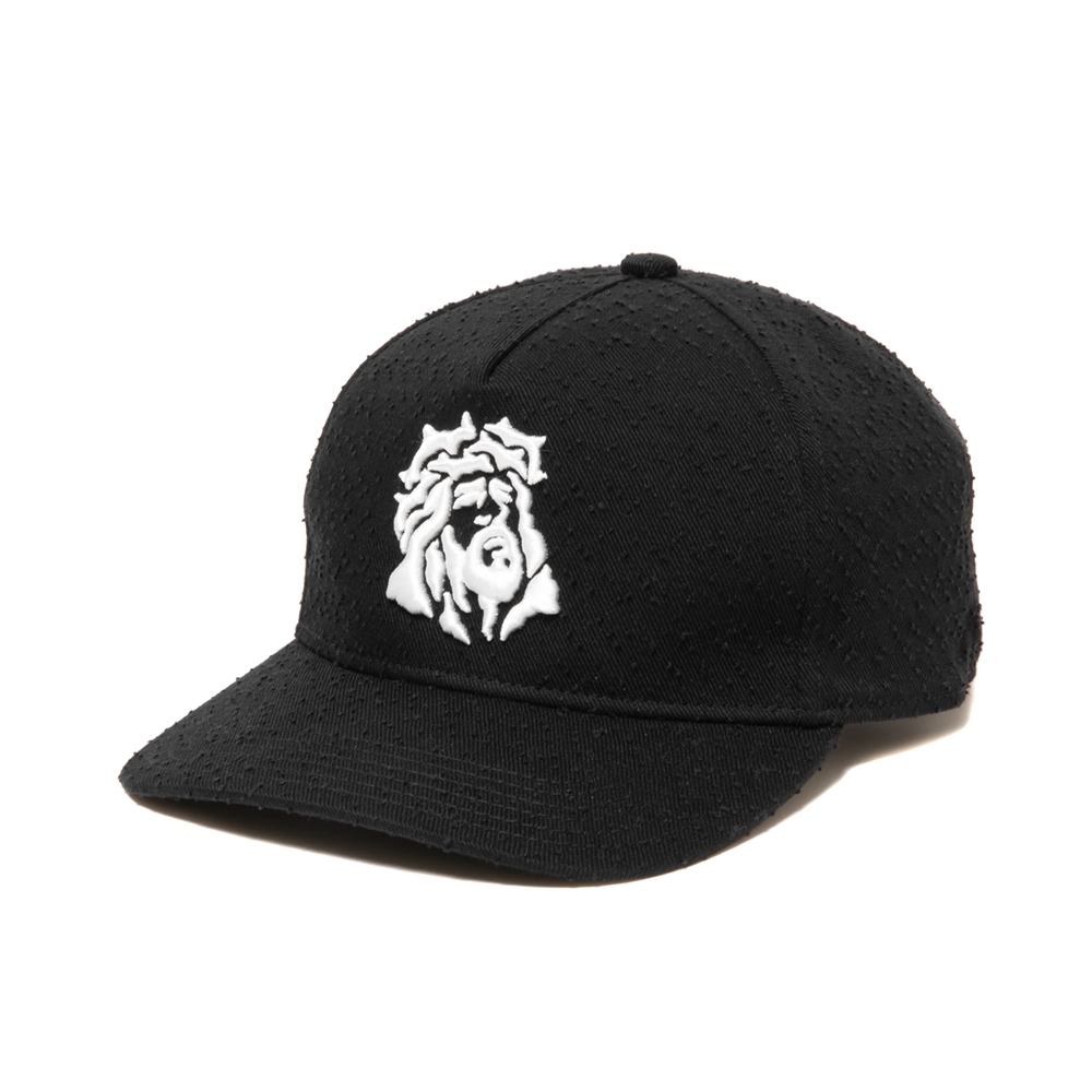 COOTIE PRODUCTIONS/Needle Punch Twill 5 Panel Cap（Black