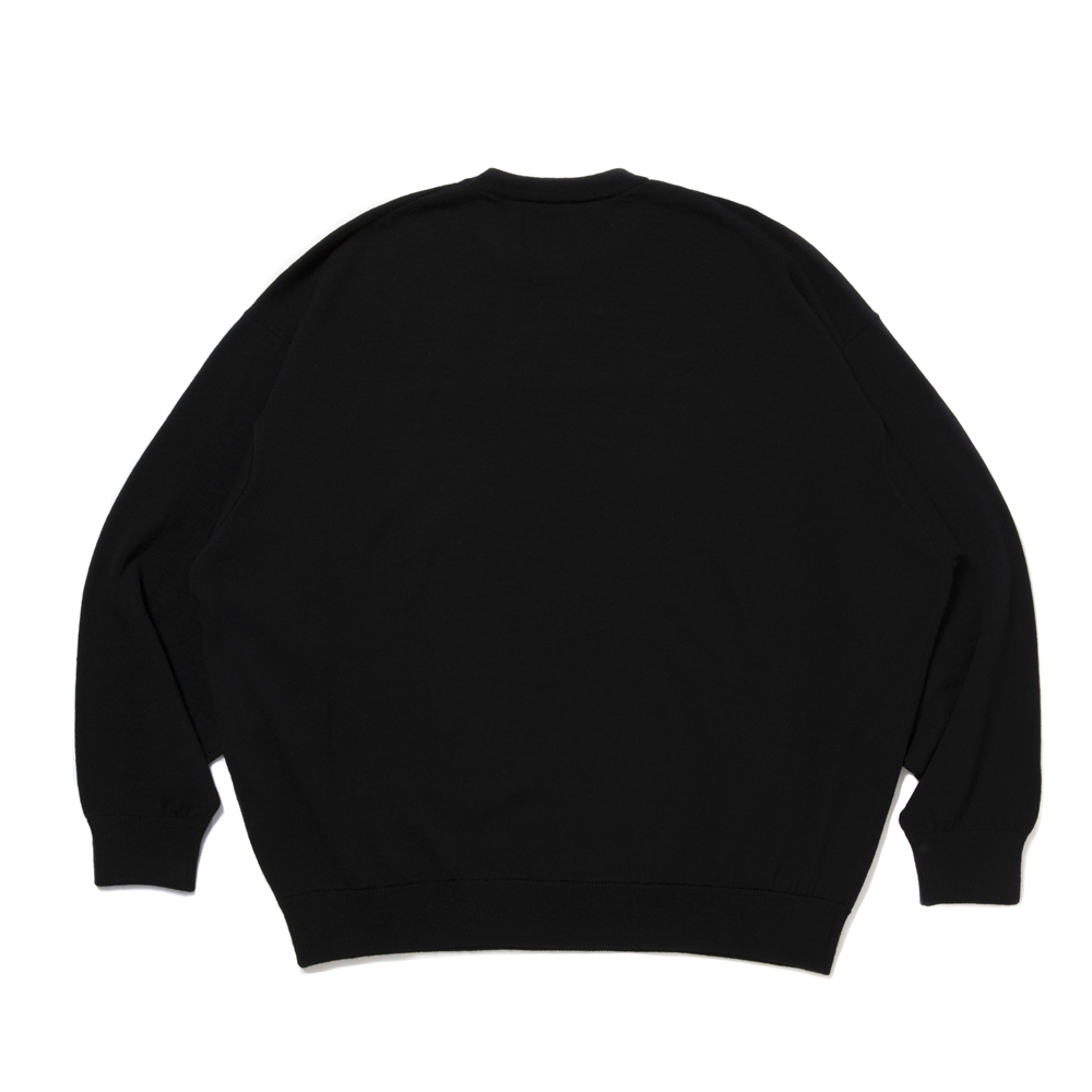 COOTIE PRODUCTIONS/Intarsia Crew Sweater（Black）［インターシャ