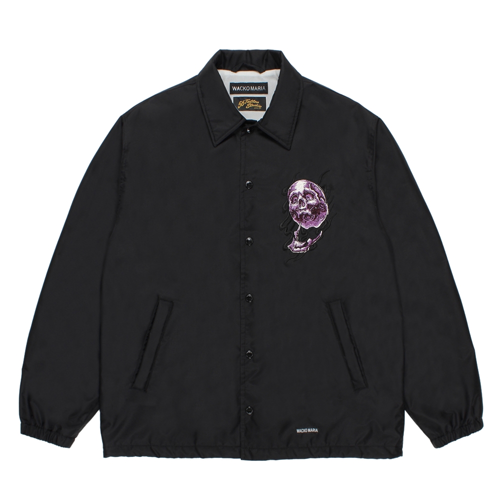 WACKO MARIA/56 TATTOO STUDIO / COACH JACKET（BLACK）［コーチJKT-25
