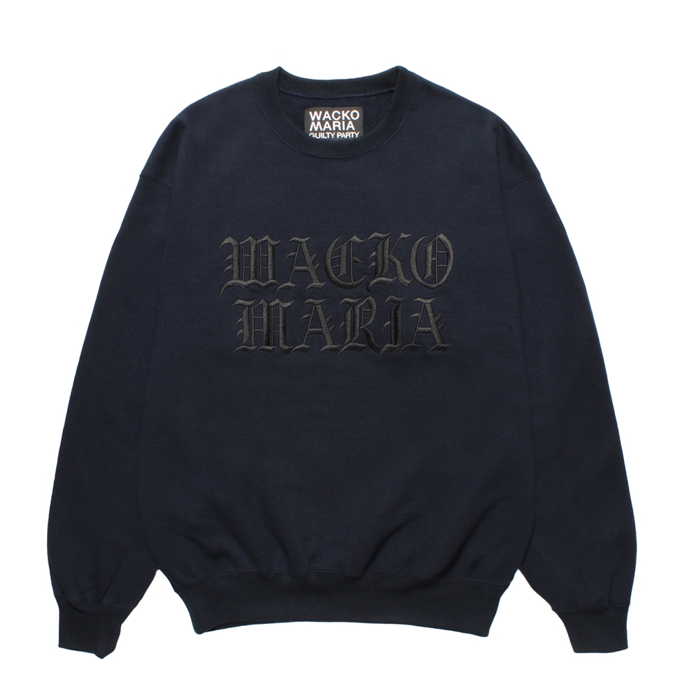 WACKO MARIA/HEAVY WEIGHT SWEAT SHIRT（NAVY）［クルーネック