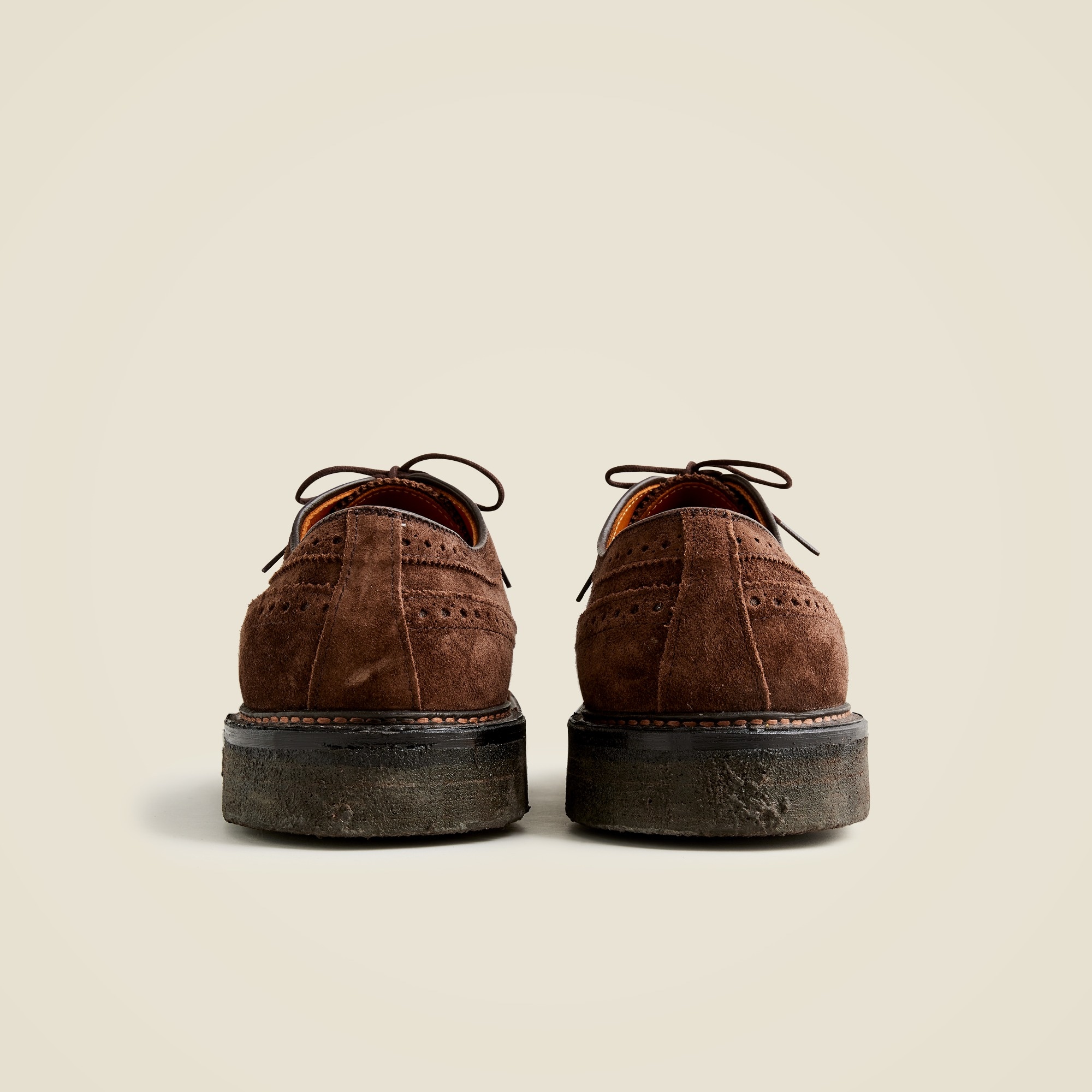 Alden® For J.Crew Suede Longwing Bluchers With Crepe Soles For Men