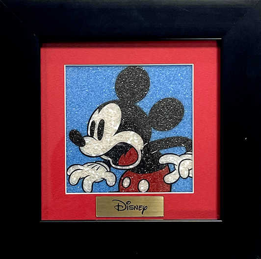 ジュエリー絵画 ディズニー 「ミッキーマウス」ブルー