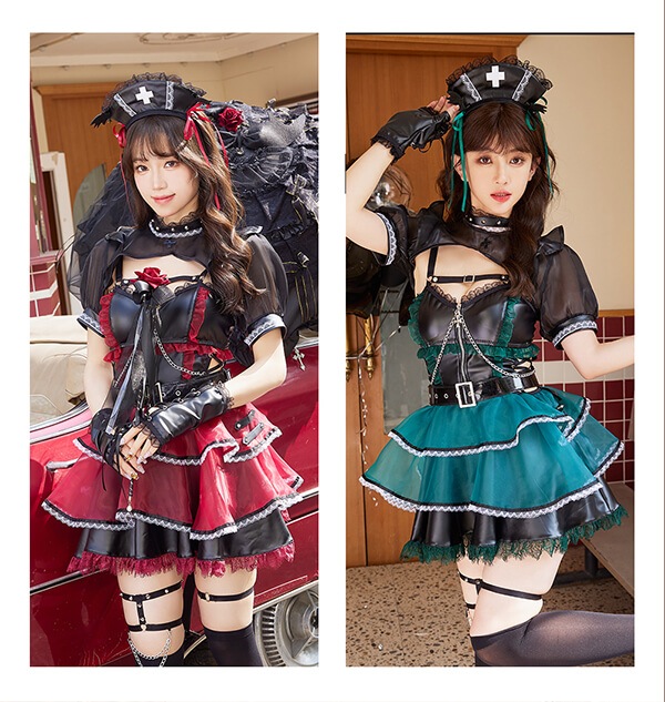 即日発送】ホーンテッドブラックレザーナース【マリームーン