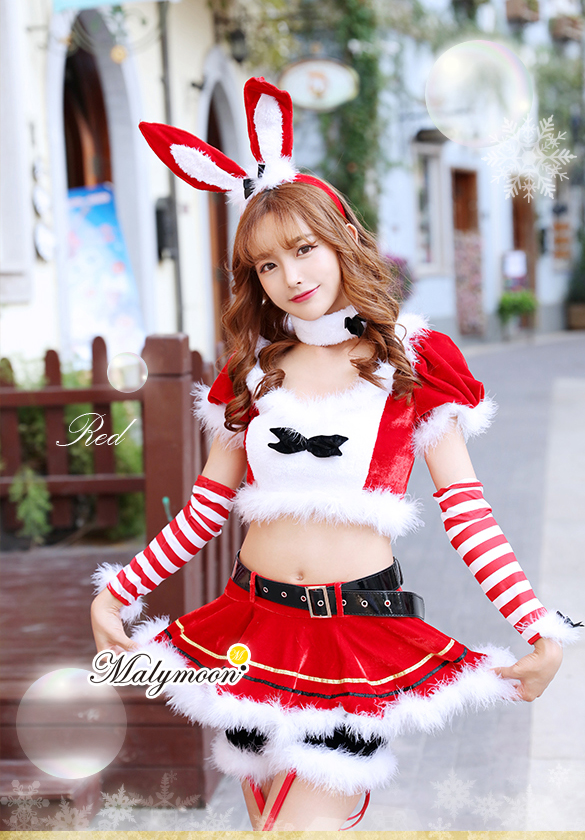 即日発送】【クリスマスコスプレ8点セット】【Malymoon/マリームーン