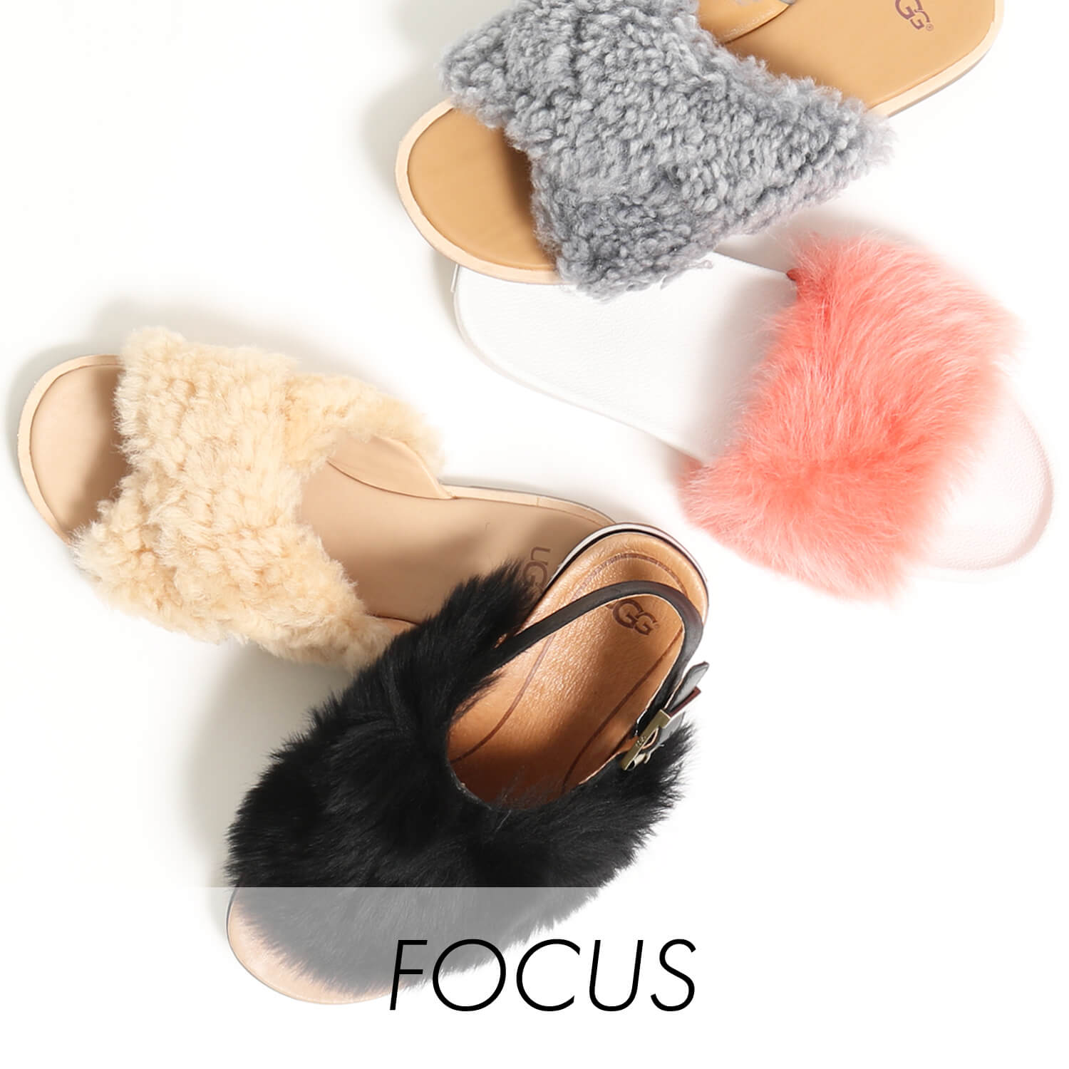 UGGのファーサンダルで、トレンドの足元に。｜JEANS FACTORY（ジーンズ