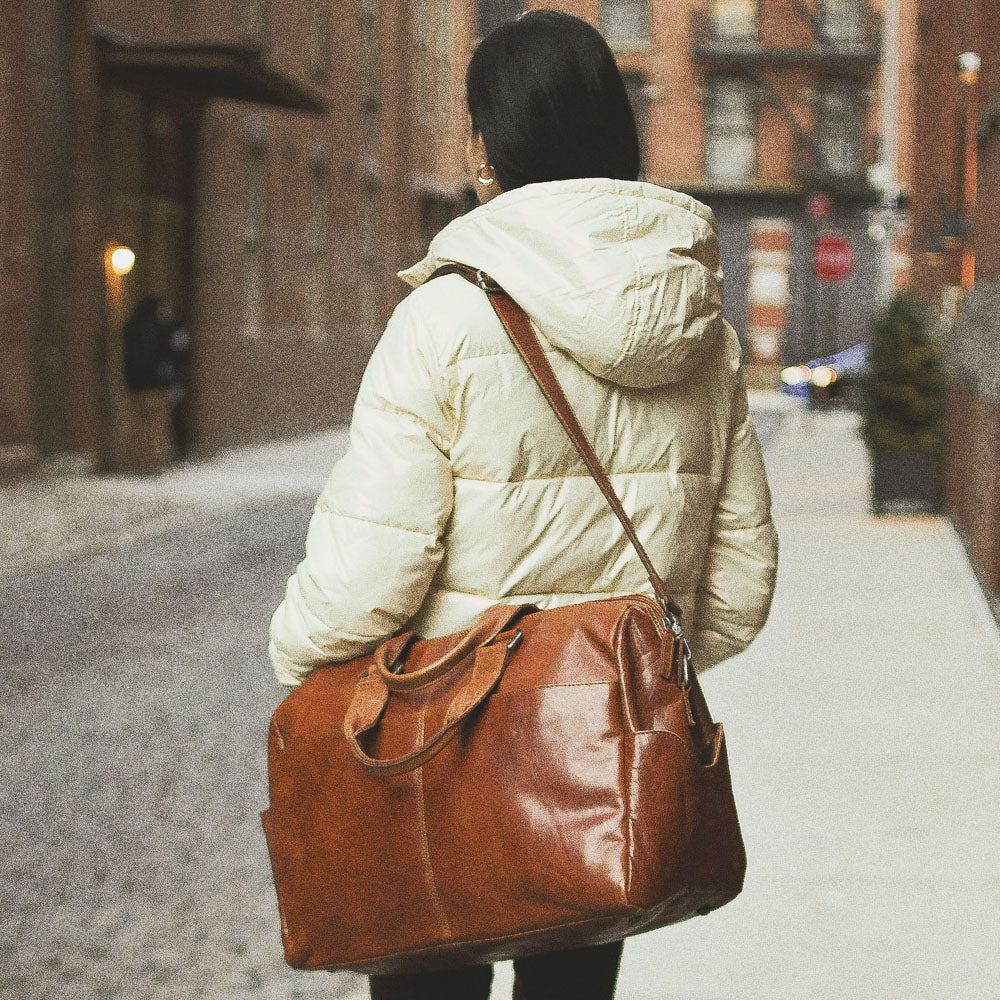 Leather Day Bag/Duffle - Voyager #7318 | Jack Georges