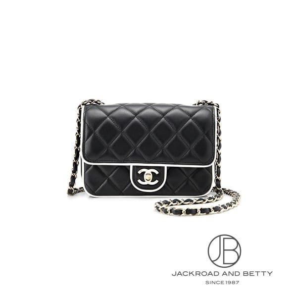 ミニ フラップバッグ ブラック 黒[AS5151 B19381 NAFJO] Mini flap bag