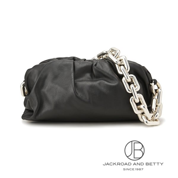 ポーチ チェーン ショルダー バッグ ブラック 黒[620230 VCP40 1229
