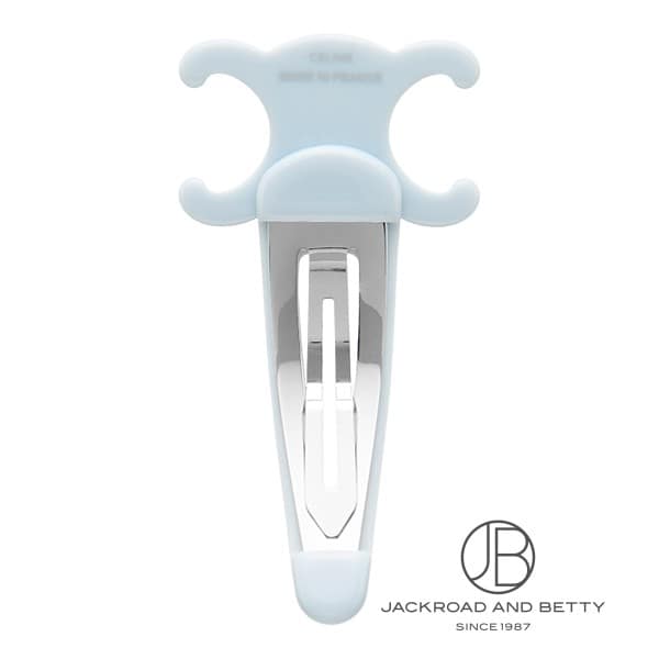 CELINE ラージ スナップ ヘアクリップ / アセテート & スチール