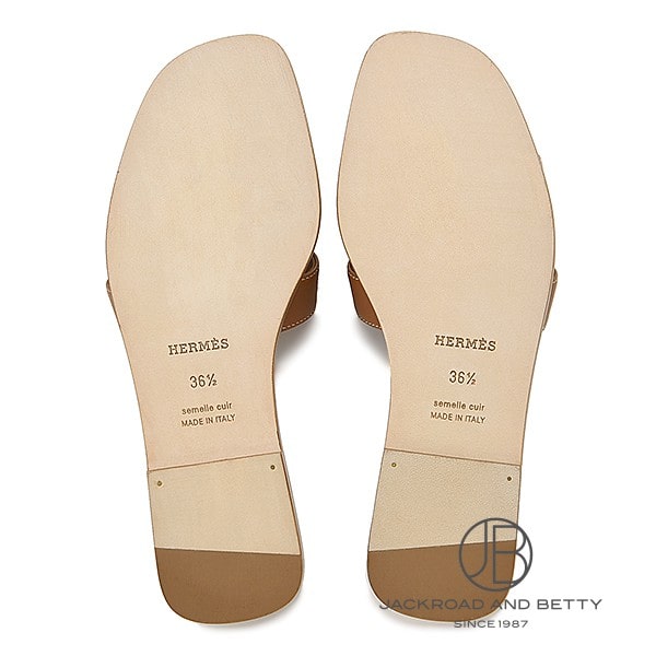 サンダル オラン ゴールド 茶 36.5[H021056Z] Sandals Oran Gold Brown